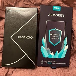 Clear iphone phonecase barn casekoo & 2pack screen protector brand armorite